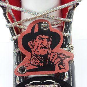 Halloween Freddy Krueger shoe charm for roller skates and Dr Martens